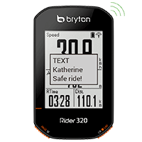 Notification SMS - Bryton Rider 320