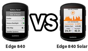 Garmin Edge 840 VS Garmin Edge 840 Solar