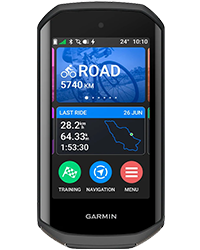 Interface principal du Garmin Edge 1050