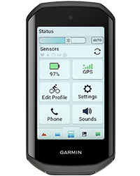 Menu rapide du Garmin Edge 1050