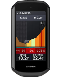 Fonctionnalité ClimbPro 2.0 sur le Garmin Edge 1050