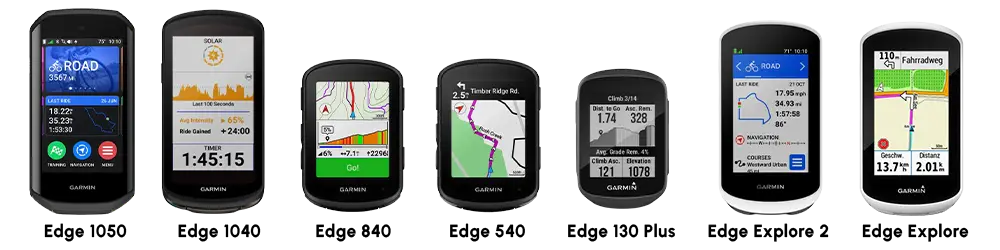 Liste des compteurs vélo Garmin