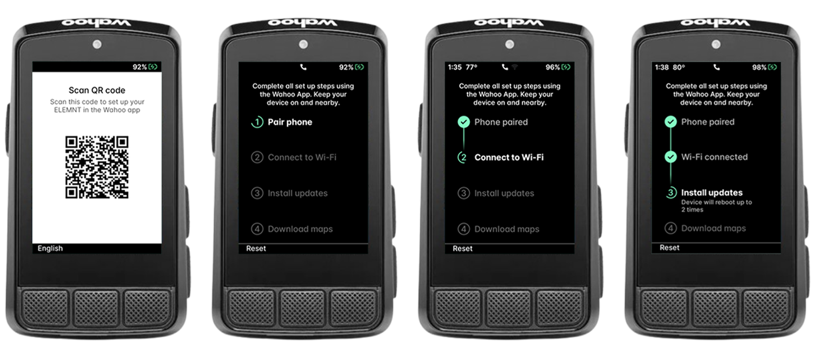 Les différentes étapes pour configurer son Wahoo Elemnt Bolt 3