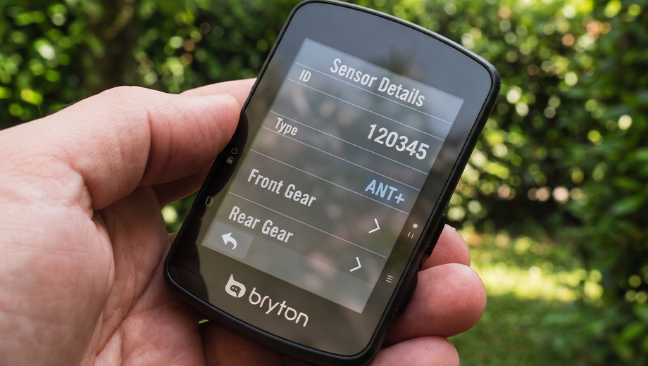 Interface ANT+ du Bryton Rider S510