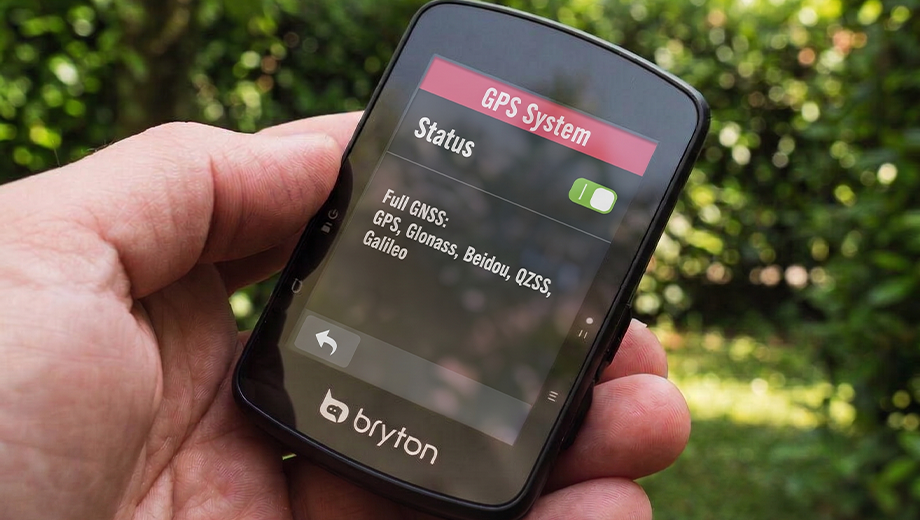 Bryton Rider S510 interface GNSS